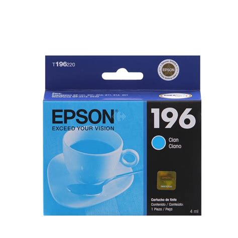 Cartucho Epson T196220 Cian Original Quick Office