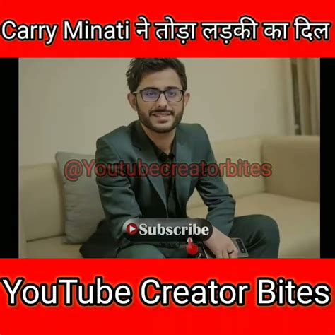 Carry Minati Carry Minati ने तोड़ा लड़की का दिल Carryislive Youtube