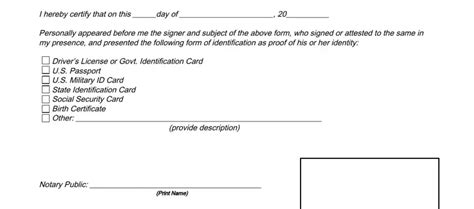 Notarized Identity Verification PDF Form FormsPal