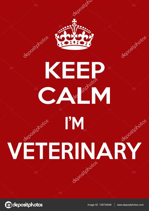 Vertical Rectangular Red White Motivation Im Veterinarian Poster Based