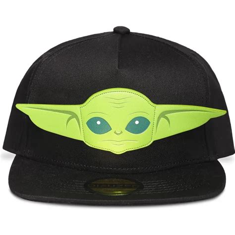 Bon Plano Preto Snapback Para Crian A Grogu Baby Yoda The Mandalorian