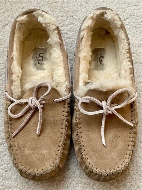 UGG Dakota Moccasins Slippers shoes with PINK ties si… - Gem