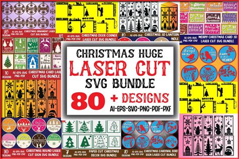 Christmas Huge Laser Cut Svg Bundle Graphic By Creative T Shirts