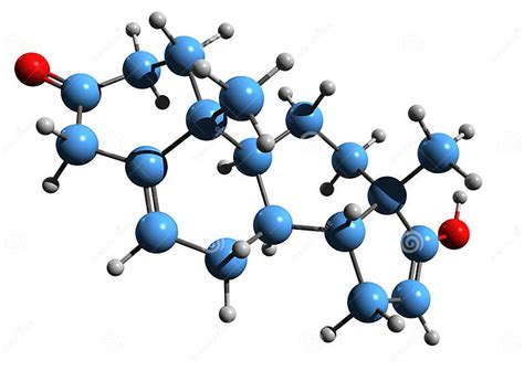 3D Image of Androstadienone Skeletal Formula Stock Illustration ...