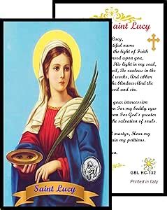 Amazon.com : Saint Lucy Santa Lucia Patron of Those With eye Ailments ...