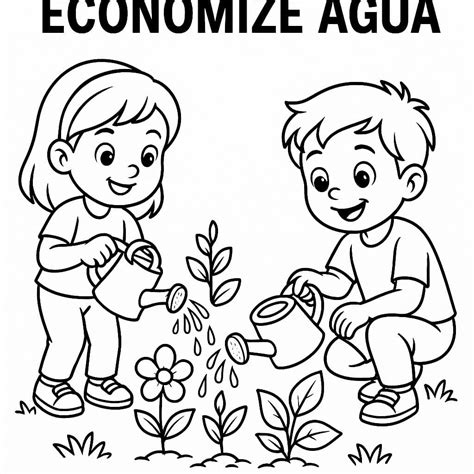 Preservação Da Água Desenho