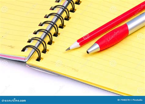 Pen Pencil And Notebook Royalty Free Stock Photos Image 7948278