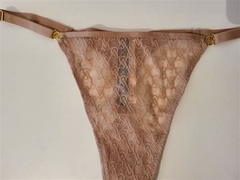 Victoria S Secret String Gr M Nude Mesh VS Logo Adjustable Kaufen Auf Ricardo