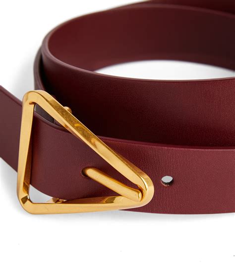 Bottega Veneta Leather Triangle Belt Harrods Us