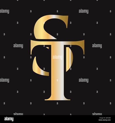 Initial Letter ST TS Logo Design Vector Template Monogram ST Logotype