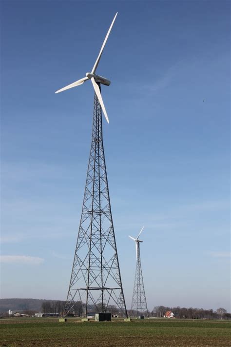 Nordex Energy Nordex N Kw Wind Turbine Generator With Lattice