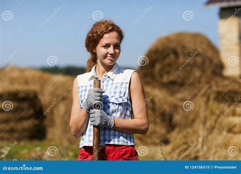 Pretty Farmer Stock Image Image Of Person Farming 124158315