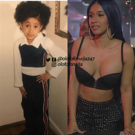 Before And After Photo Of Cardi B When She Was Still A Young Girl ...