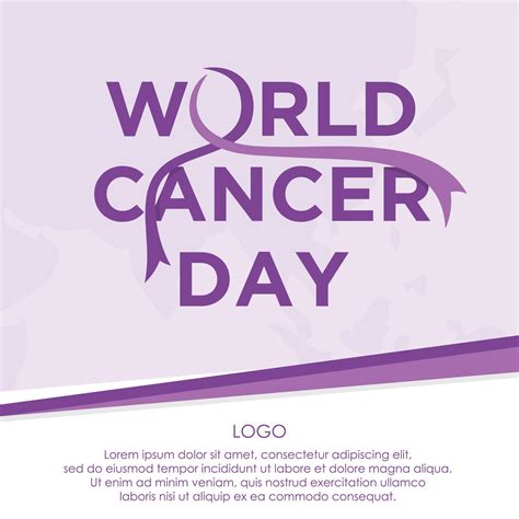 World Cancer Day poster or banner background 17179846 Vector Art at ...