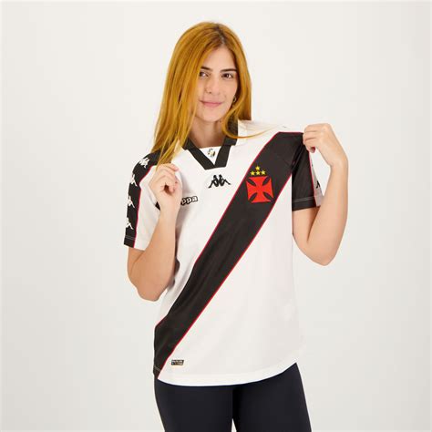 Camisa Kappa Vasco Ii Retr Feminina Futfanatics