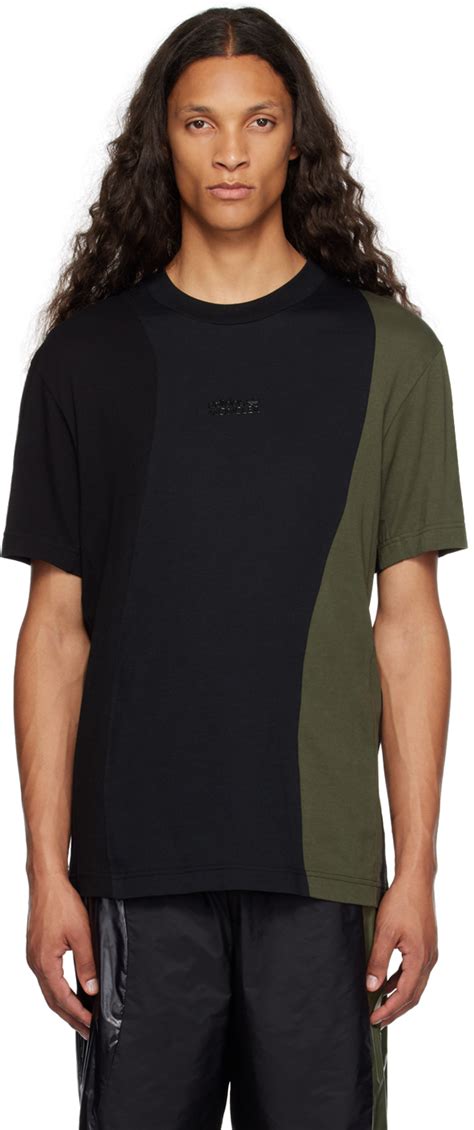 Moncler Genius Moncler X Adidas Originals Black Green T Shirt Moncler