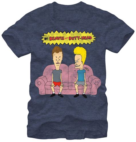 Beavis And Butthead Beavis And Butthead Couch Head Adult T Shirt