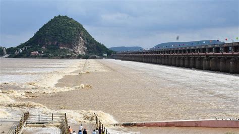 Relief As Flood Level In Krishna At Prakasam Barrage Comes Down The Hindu