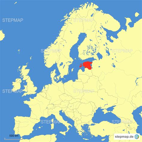 Stepmap Estland Landkarte Für Estland