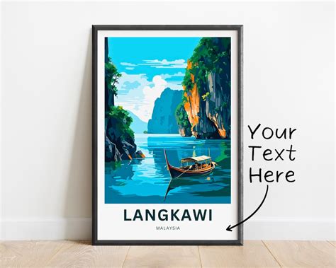 Personalized Langkawi Travel Print Langkawi Poster Malaysia Wall Art