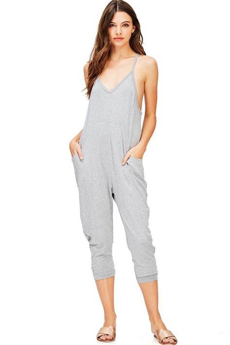 Solo Cropped Jumpsuit Cropped Jumpsuit Jumpsuit Comfy Jumpsuits