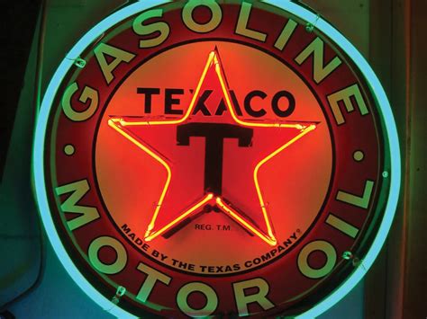 Texaco Motor Oil Double Neon Sign Auburn Spring Rm Sotheby S