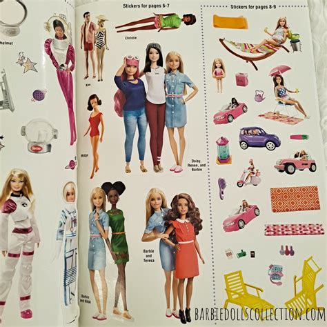 Barbie Super Sticker Book My Barbie Dolls Collection