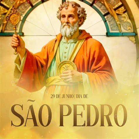 Que Dia É O São Pedro - Dia De São Pedro 29 De Junho Social Media PSD Editável [download] - Designi