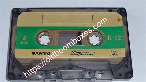 Sanyo C 12 Demonstration Cassette Old Boomboxes