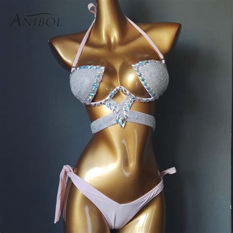 Diamond Bikini Swimwear Blue Artofit