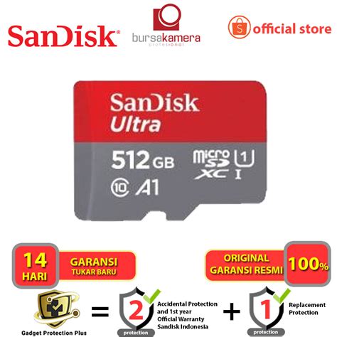 Jual SanDisk 512GB Ultra MicroSDXC Memory Card SDSQUAC 512G GN6MN