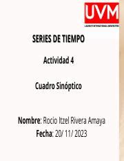 A Series De Tiempo Pdf Series De Tiempo Actividad Cuadro Sin Ptico