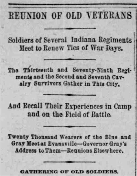 Regimental reunions of Civil War veterans | Indiana State Library