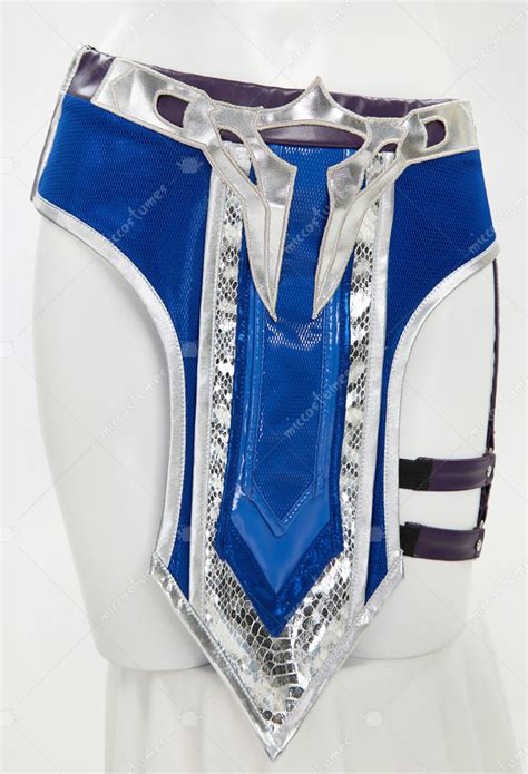 Women Kitana Derivative Sexy Lingerie Costume Hollow Top And Skirt With Mask Cosplay Top