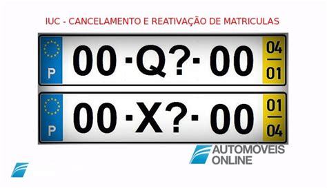 IUC Quando Se Paga IUC Para Matriculas Reativadas Automoveis Online