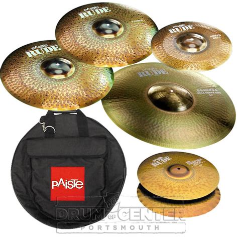 Paiste Rude Basher Cymbal Set Wbag Dcp