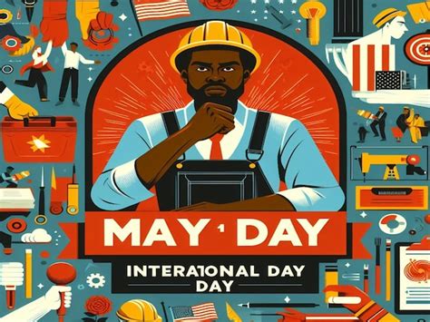 Dise O Para El De Mayo D A Internacional De Los Trabajadores Y El