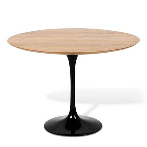 Mesa Tulipa Saarinen Redonda 60cm Tampo Freijó Preto Leroy Merlin