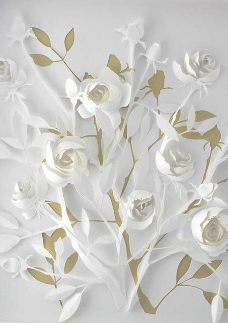 A Round Up Of 35 Stunning Paper Flower Examples Includes This Cut Paper Flower Sculpture Paper