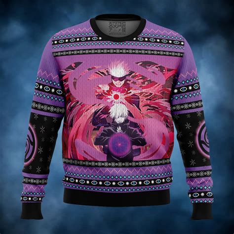 Satoru Gojo Jujutsu Kaisen Ugly Christmas Sweater Teeclover