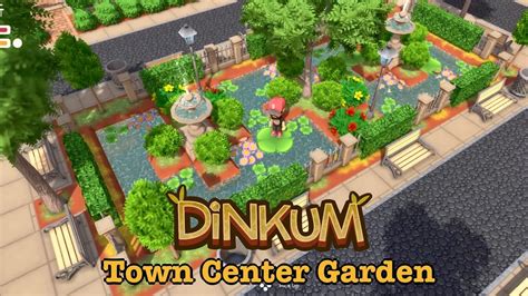 Dinkum Let S Build A Town Center Garden Youtube