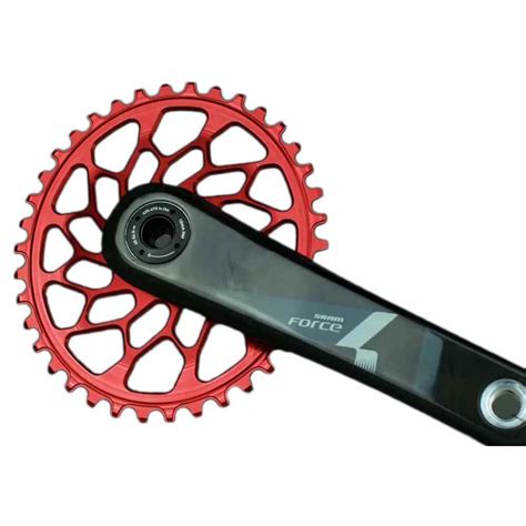 Absolute Black Oval Sram Direct Mount Gxp Bb Chainring Red Bikeinn