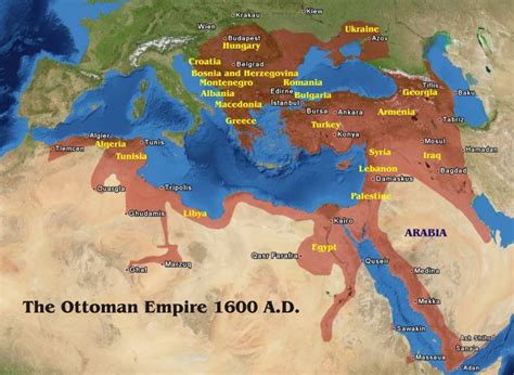 Map Of Ottoman Empire And Vassal States