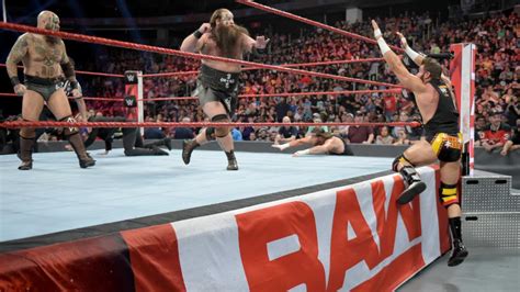 Raw The Viking Raiders Vs Colin And Devin Justin Wwe Photo