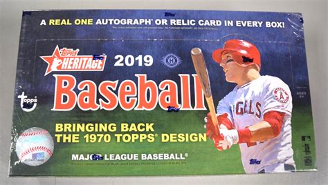 2019 Topps Heritage Baseball Factory Sealed Wax Box Hobby Edition 24