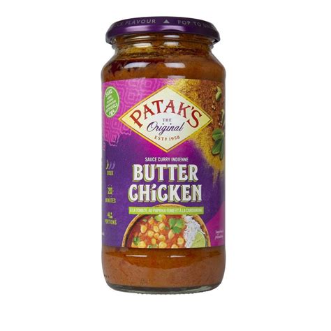 Livraison à domicile Patak s Original Sauce Butter Chicken 450g