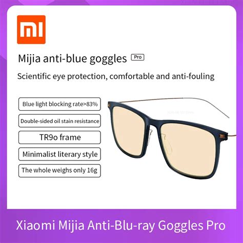 Xiaomi mijia óculos de computador pro anti azul melhora a fadiga dos