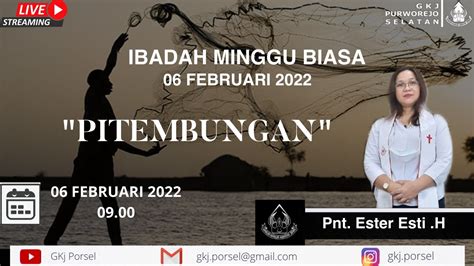 Pangibadah Minggu Limrah Minggu Februari Gkj Purworejo Selatan