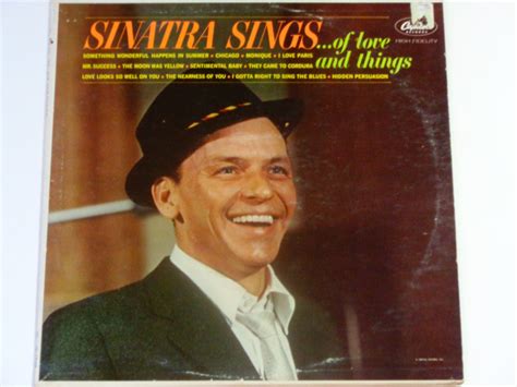 Frank Sinatra Sinatra Sings Of Love And Things Vocal Jazz Etsy