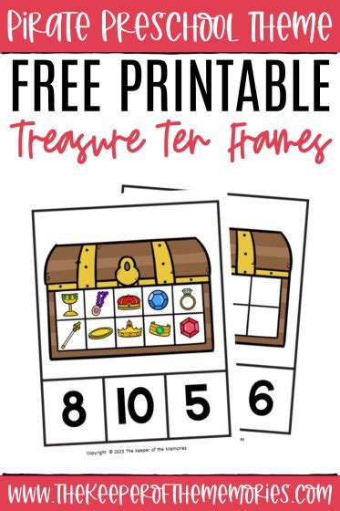 Free Printable Pirate Counting Activity The Keeper Of The Memories